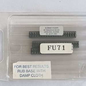 FU71 Ribtype 3.97mm Number Set