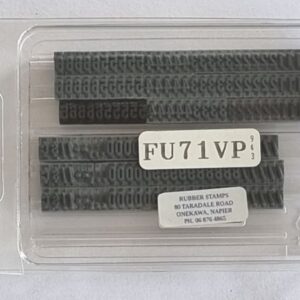 FU71 Value Pack Ribtype 3.97mm Number Set