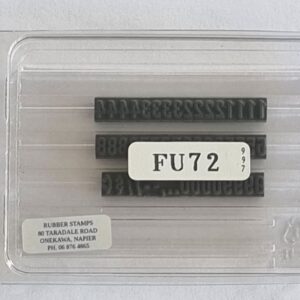 FU72 Ribtype 4.72mm Number Set