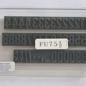 FU75.5 Ribtype 11.1mm Number Set