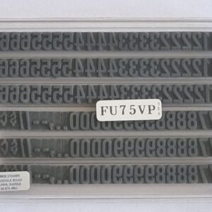 FU75 Value Pack Ribtype 9.53mm Number Set