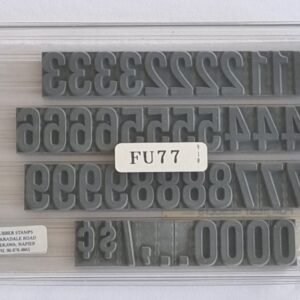 FU77 Ribtype 15.9mm Number Set