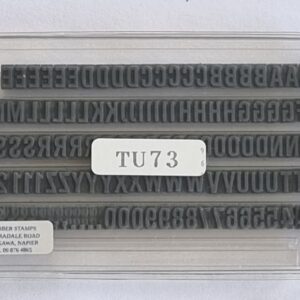TU73 Ribtype 6.35mm Alpha & Number Set