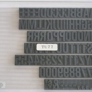 TU77 Ribtype 15.9mm Alpha & Number Set